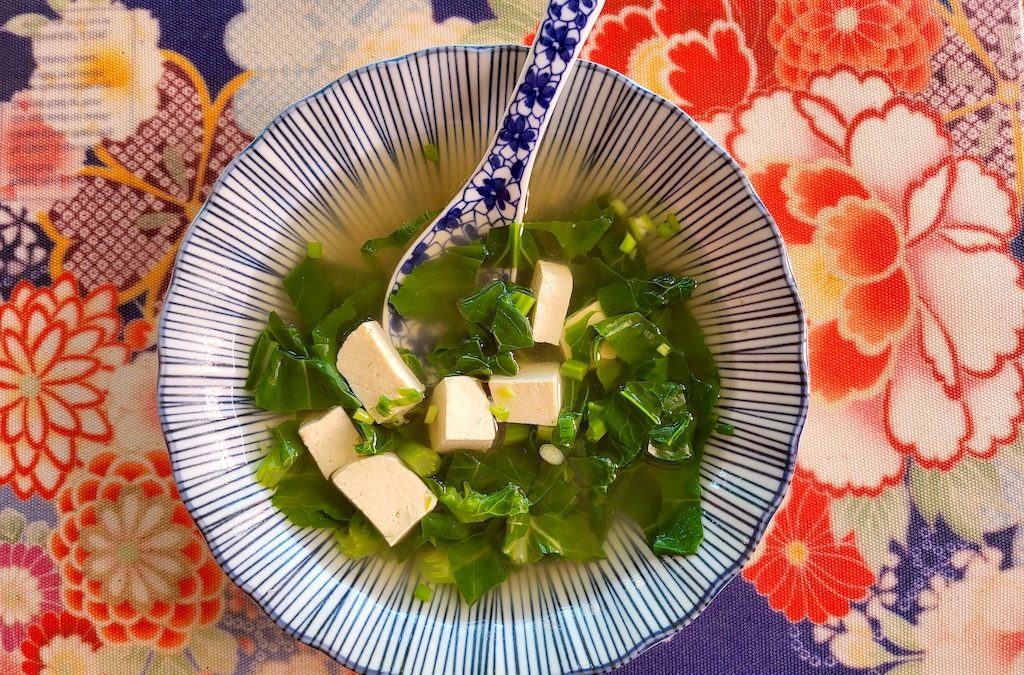 Soupe au tofu et brocoli chinois