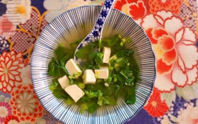 Soupe au tofu et brocoli chinois